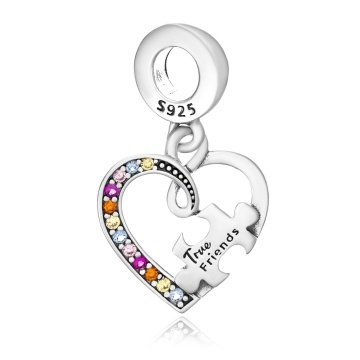 Set 2 Charm-uri din Argint 925 True Friends 6.2g - Img 2