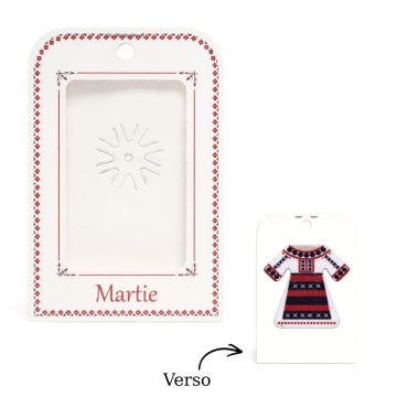 Ambalaj pentru mărțișor - model Costum popular