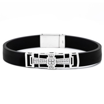 Bratara Guardian Cross din Argint 925