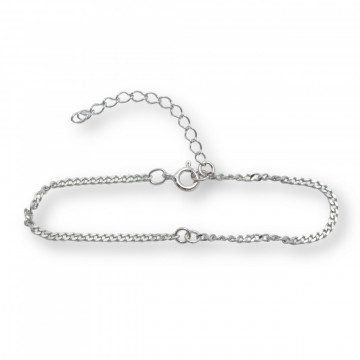 Bratara link 15+4cm platinum