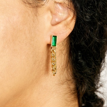 Cercei Elysian din Inox placat cu AUR 18K - Img 2
