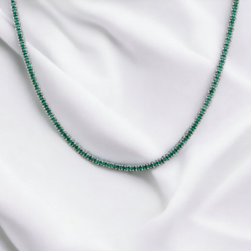 Colier din argint 925 6g - Tennis Green Collection - Img 3