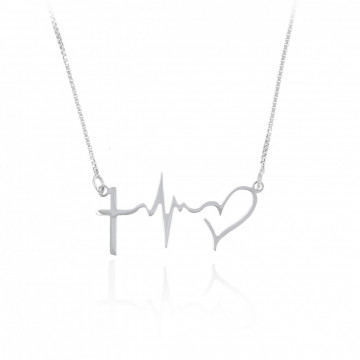 Colier din argint 925 Faith Hope Love