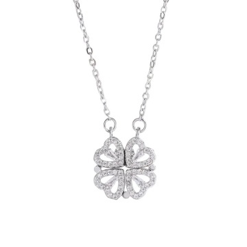Colier Magnetic Hearts din Inox