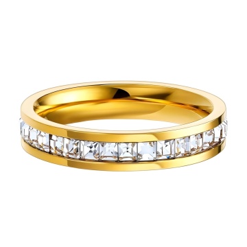 Inel Prestige din Inox placat cu AUR 18K M6/52 - Img 2
