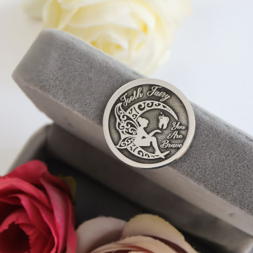 Moneda din Argint 2cm - Tooth Fairy - Img 2