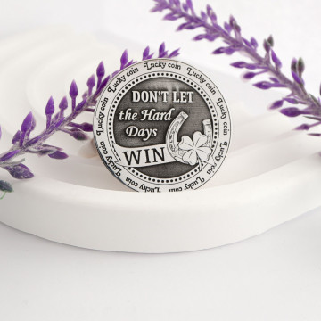 Moneda Lucky Coin din Argint 3cm - gravura 3D Fata&Verso in Capsula Plastic - Img 3