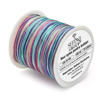 Rola snur 100m x 0.8mm - multicolor ocean - Img 1