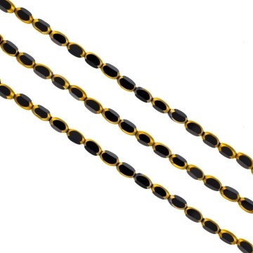 Sirag cristale barrel - negru