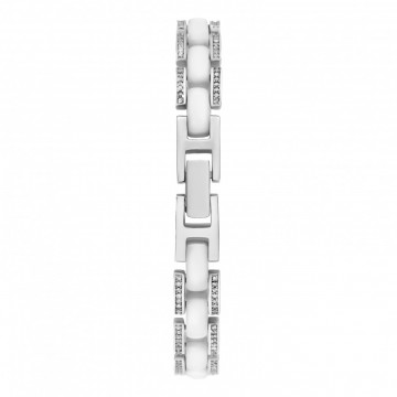 Ceas din Argint 925 si ceramica alba 40.4g - Img 6