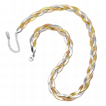 Colier Color Mix din Inox placat cu AUR 18K - Img 2