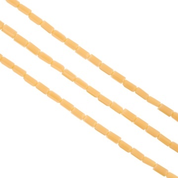 Cristale dreptunghiulare 3x6 mm - șirag aprox 80 buc, culoare bej - Img 2