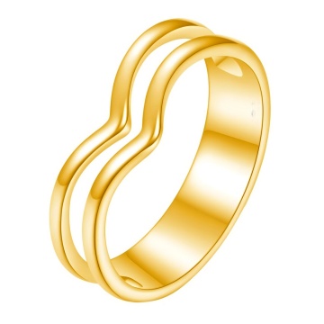 Inel Arrows din Inox placat cu AUR 18K M7/55
