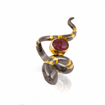 Inel din Argint 925 5.8g - Sarpe - Img 1