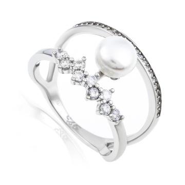 Inel Pearl Crown din Argint 925 3.6g