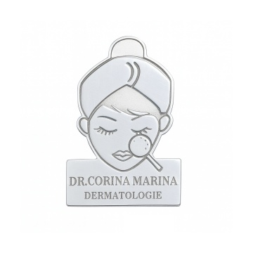 Pin Medic Dermatologie din Argint 925 - Img 2