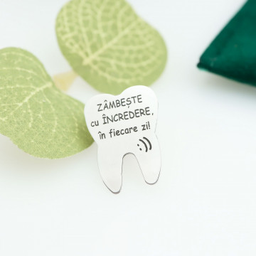 Pin Personalizat din Argint 925 - Dentist / Stomatolog - Img 3