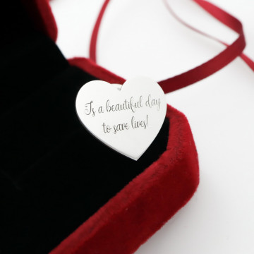 Pin Personalizat din Argint 925 - Inimioara Personalizata - Img 2