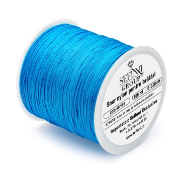 Rola snur 100m x 0.8mm - albastru teal - Img 1
