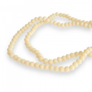 Șirag cristale rondele 4mm, culoare Cosmic Latte, Aprox 130 buc - Img 2