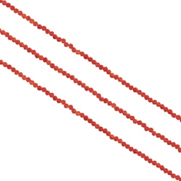 Sirag cristale rondele fatetate 2.5mm - rosu