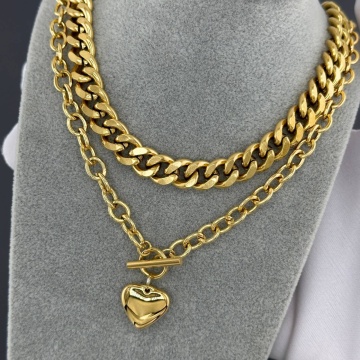 Colier Cupidon Supreme din Inox placat cu AUR 18K - Img 2