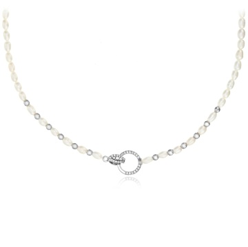 Colier Rice Pearls Exclusive din Argint 925 cu Perle de Cultura