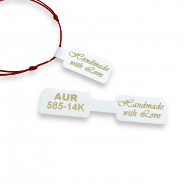 Eticheta autoadeziva AUR 585 Handmade with Love - 1 buc