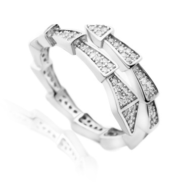 Inel Crystal Shine din Argint 925 4.8g