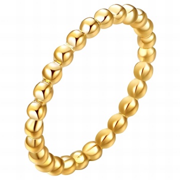 Inel Dots din Inox placat cu AUR 18K M8/57