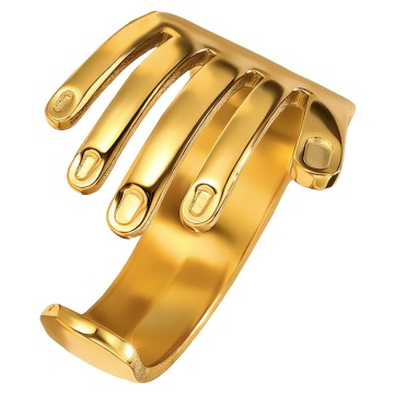 Inel Hand din Inox placat cu AUR 18K