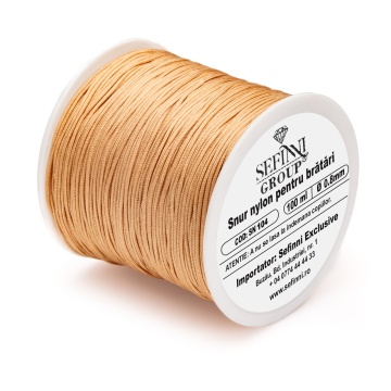 Rola snur 100m x 0.8mm - nude