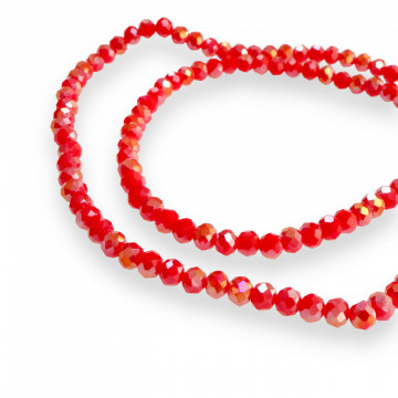 Șirag cristale 4 mm Blood Red AB șirag Aprox 130 buc - Img 1