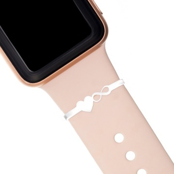 Accesoriu din Argint 925 pentru Smartwatch infinit si inimioara - Img 4