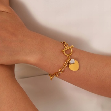 Bratara Cupidon Supreme din Inox placat cu AUR 18K - Img 2
