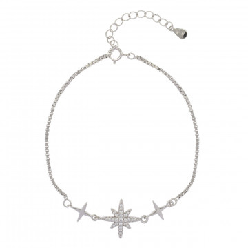 Bratara North Star Box din Argint 925