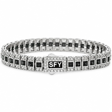 Brățară Tennis SFY din Argint 925 cu Cristale Zirconia Negre