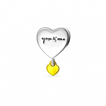 Charm din Argint 925 Inimioara You&Me 4.17gr