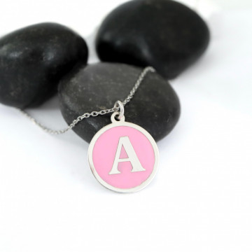 Colier Color Coin din Argint 925 cu bănuț pictat cu email - Img 2
