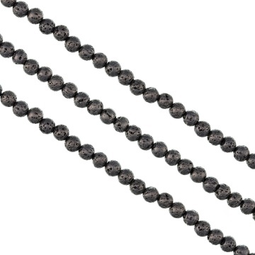Lava vulcanică 4 mm electroplacata gri
