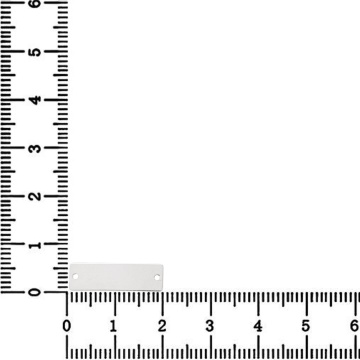 Link Argint - pentru bratara - placuta 2cm pentru gravat