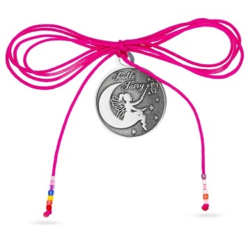 Moneda din Argint 2cm cu snur decorativ - Tooth Fairy
