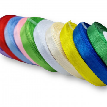 Rolă banda de satin de 1 cm x 22 m - Img 2