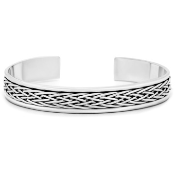 Bratara masiva Twisted River din Argint 925