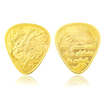 Butoni din argint 925 Guitar Pick - Img 2