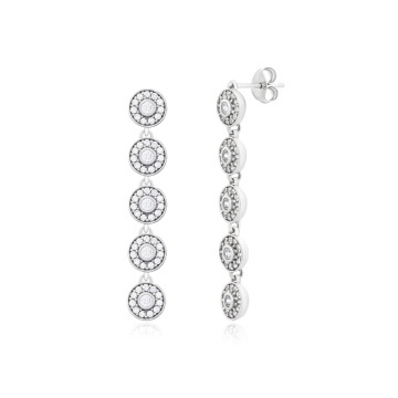 Cercei din argint 925 cu cristale Angel Exclusive Collection - Small