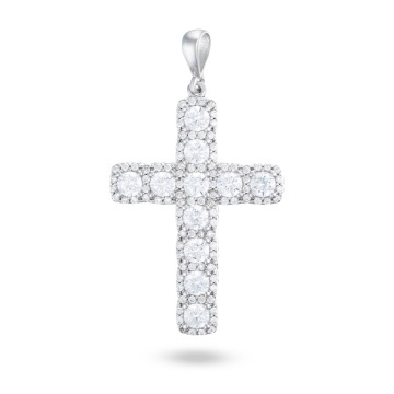 Pandantiv Cruciulita Angel Cubic din argint 925