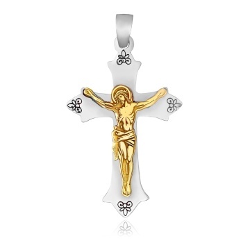 Pandantiv Trinity cu cruce din Argint 925