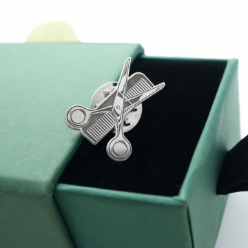 Pin Personalizat din Argint 925 - Hairstylist - Img 2