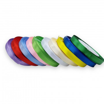 Rolă banda de satin de 1 cm x 22 m - Img 3